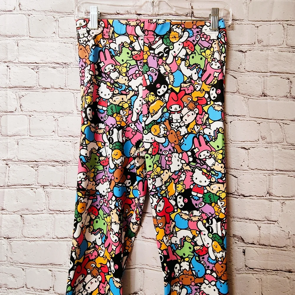 BlackMilk San Rio Allstars Matte High Waist Leggings Medium Anime EDM Festival - Picture 3 of 14